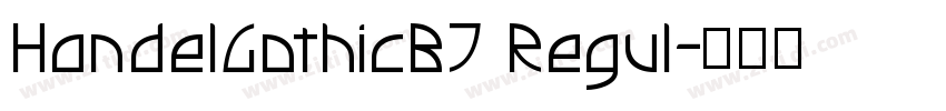 HandelGothicBT Regul字体转换